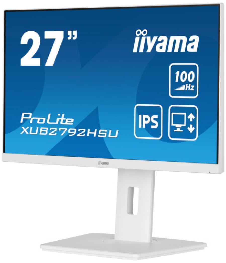 Iiyama prolite xub2792hsu-w6 led display 68,6 cm (27") 1920 x 1080 pixeles full hd blanco