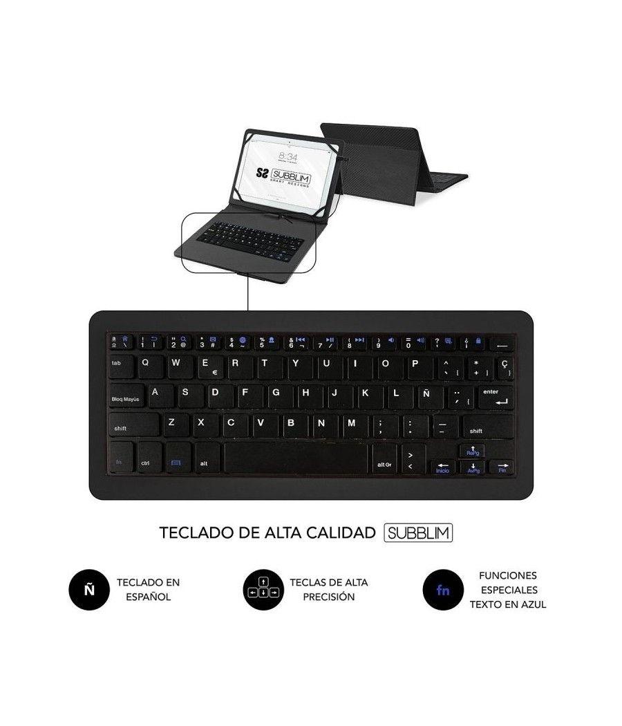 Funda con Teclado Subblim Keytab Pro USB para Tablets de 10.1'/ Negra - Imagen 4