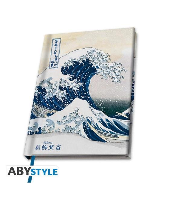 Cuaderno de notas a5 abystyle hokusai la gran ola