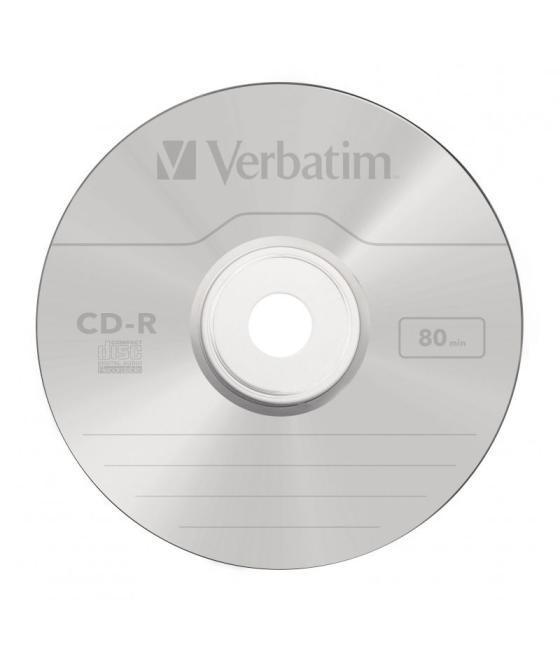 Cd-r verbatim azo imprimible 52x/ tarrina-25uds