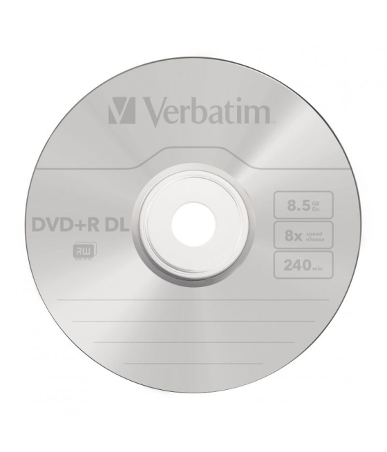 Dvd+r doble capa verbatim advanced azo 8x/ tarrina-10uds