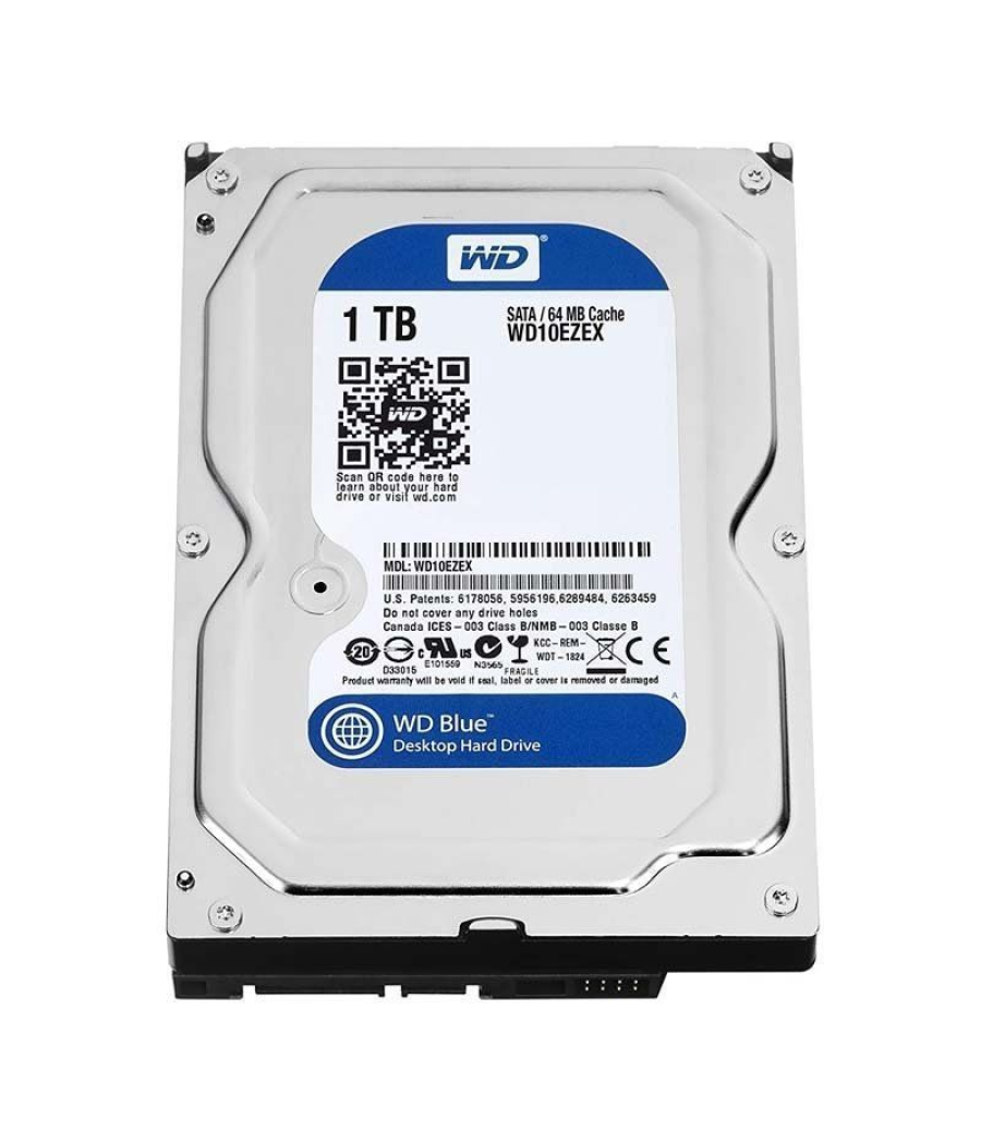 Disco duro western digital caviar blue 1tb/ 3.5'/ sata iii/ 64mb