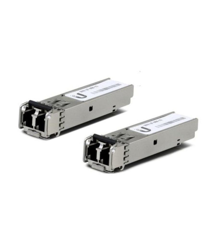 Modulo sfp transceptor de fibra óptica ubiquiti uacc-om-mm-10g-d-2/ pack de 2