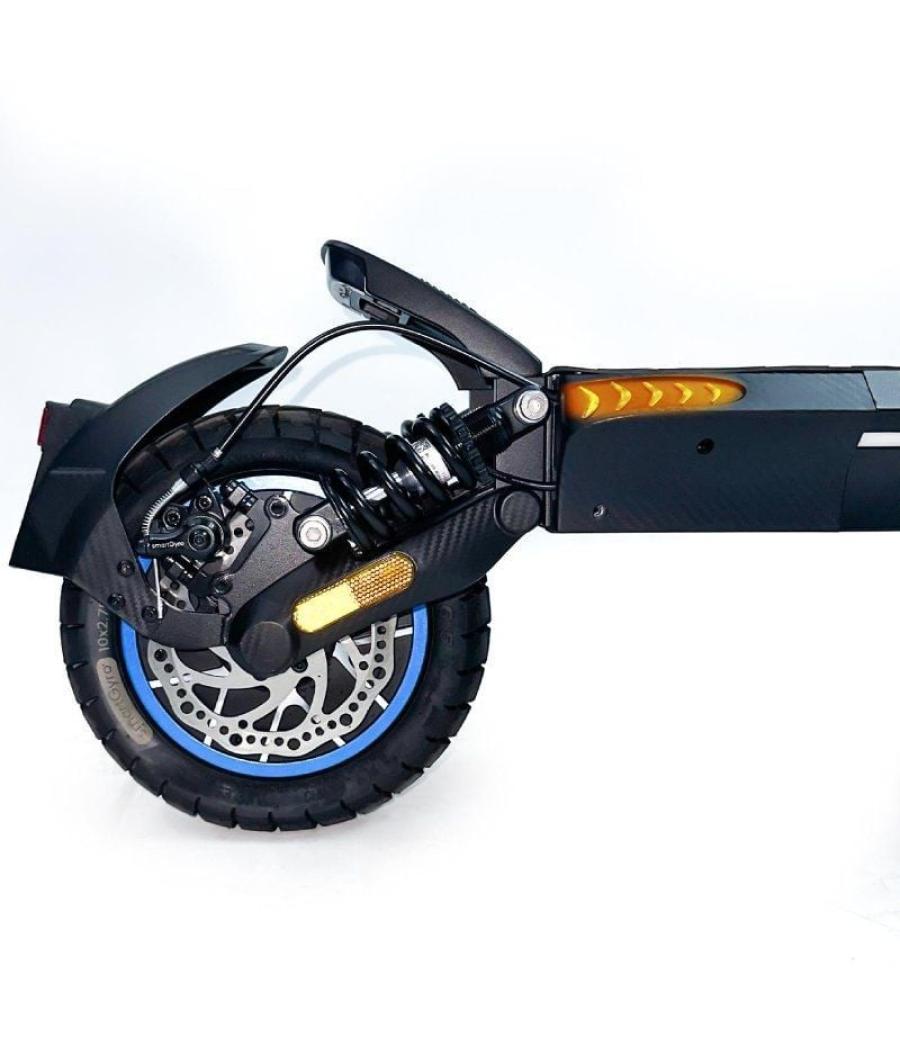 Patinete eléctrico smartgyro crossover dual max certificado/ motor 1000w/ ruedas 10'/ 25km/h/ autonomía 60km/ negro
