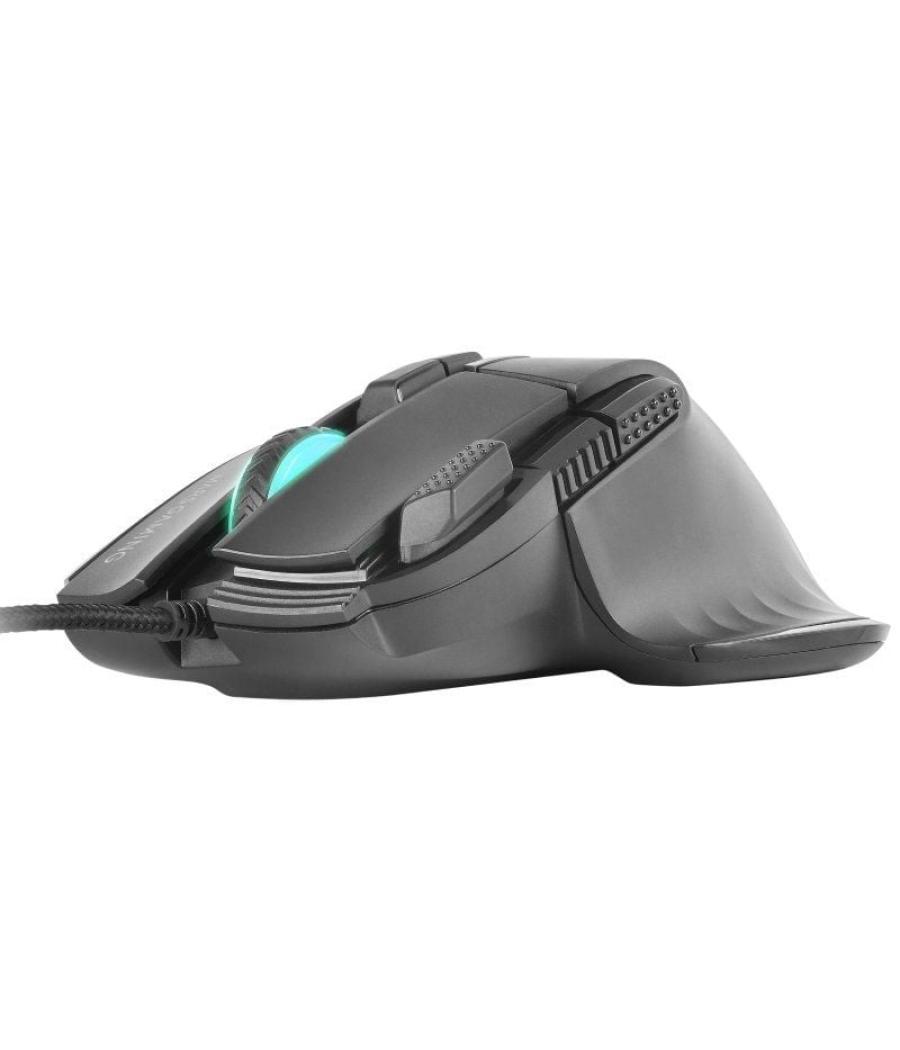 Ratón gaming mars gaming mm-xt/ hasta 12800dpi/ negro