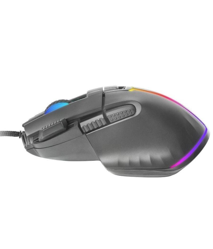 Ratón gaming mars gaming mm-xt/ hasta 12800dpi/ negro