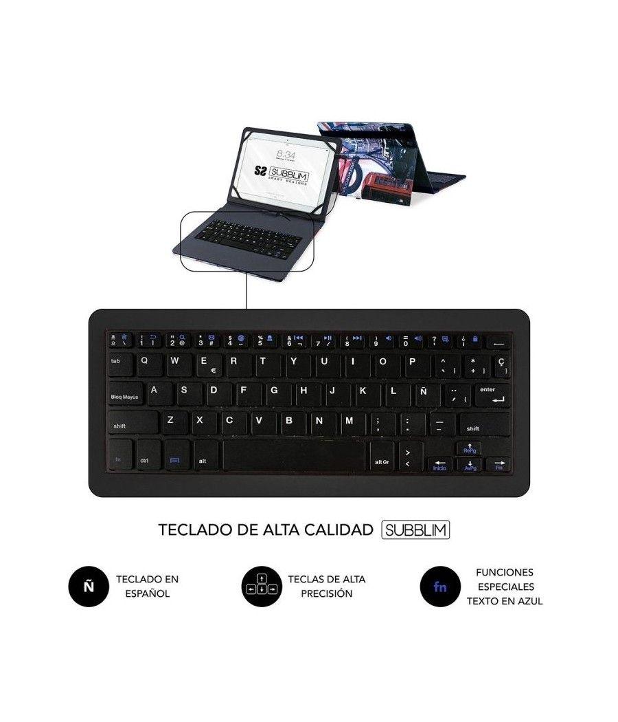 Funda con Teclado Subblim Keytab Pro USB England para Tablets de 10.1' - Imagen 4