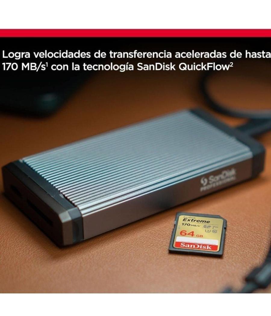 Tarjeta de memoria sandisk extreme 64gb microsd xc uhs-i con adaptador/ clase 10/ 170mbs