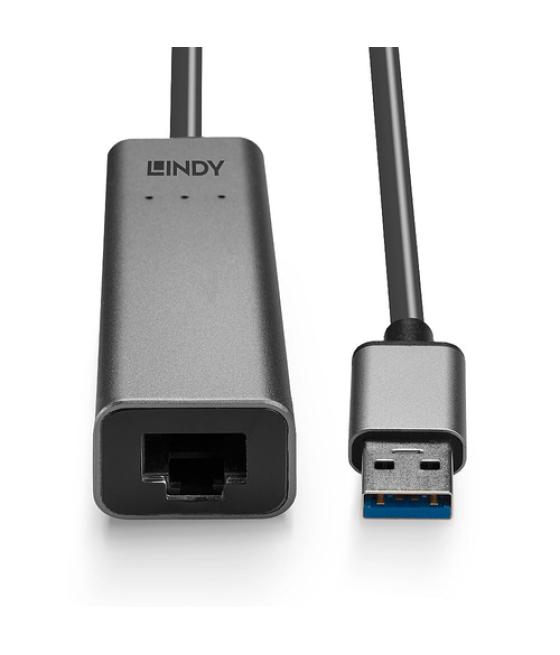 Lindy 43313 cambiador de género para cable USB-A RJ-45 Plata