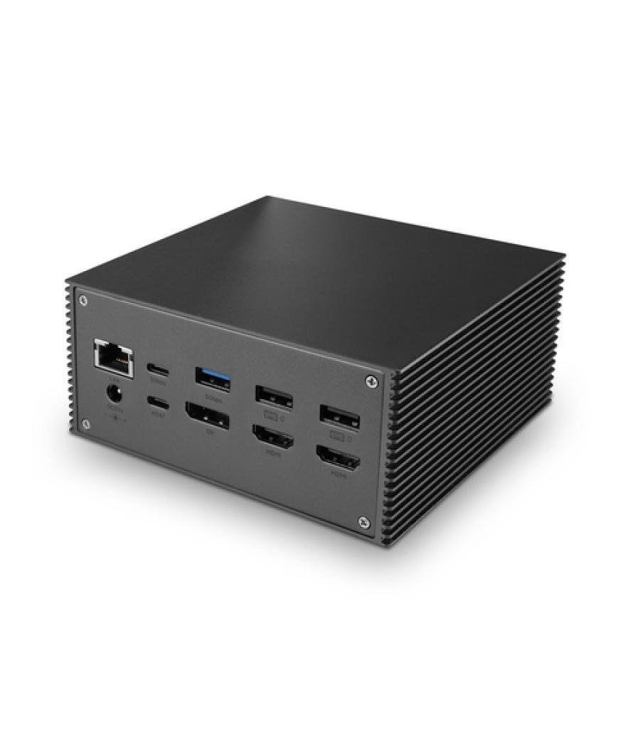 Lindy 43378 base para portátil y replicador de puertos Alámbrico USB 3.2 Gen 2 (3.1 Gen 2) Type-C Gris