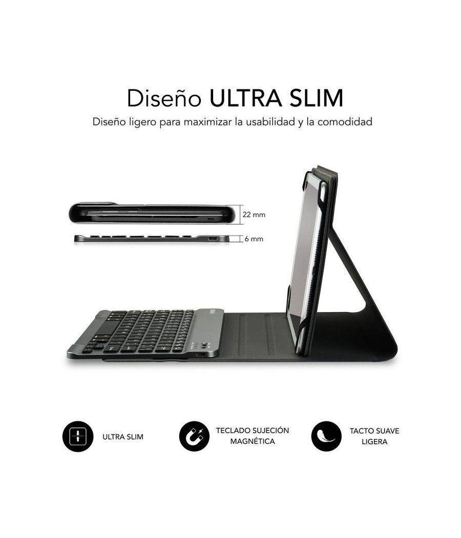 Funda con Teclado Subblim Keytab Pro Bluetooth para Tablets de 10.1'/ Roja - Imagen 2