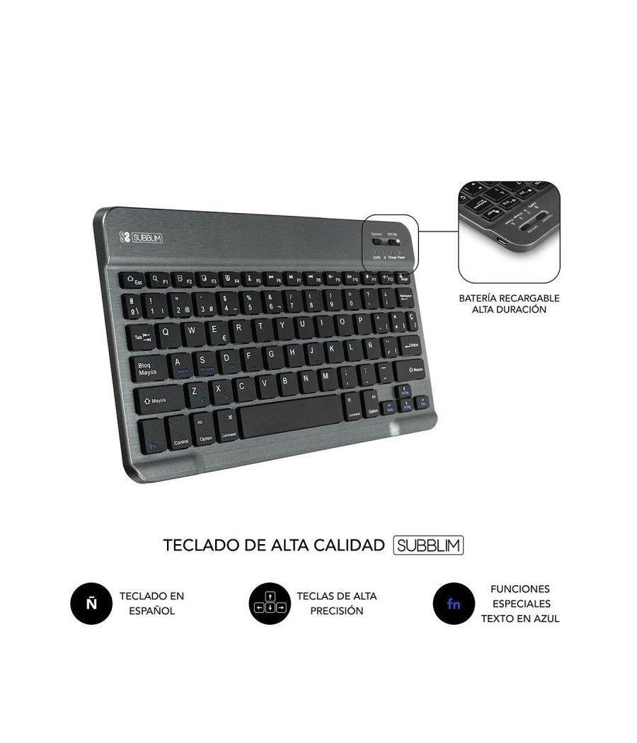 Funda con Teclado Subblim Keytab Pro Bluetooth para Tablets de 10.1'/ Purpura - Imagen 5