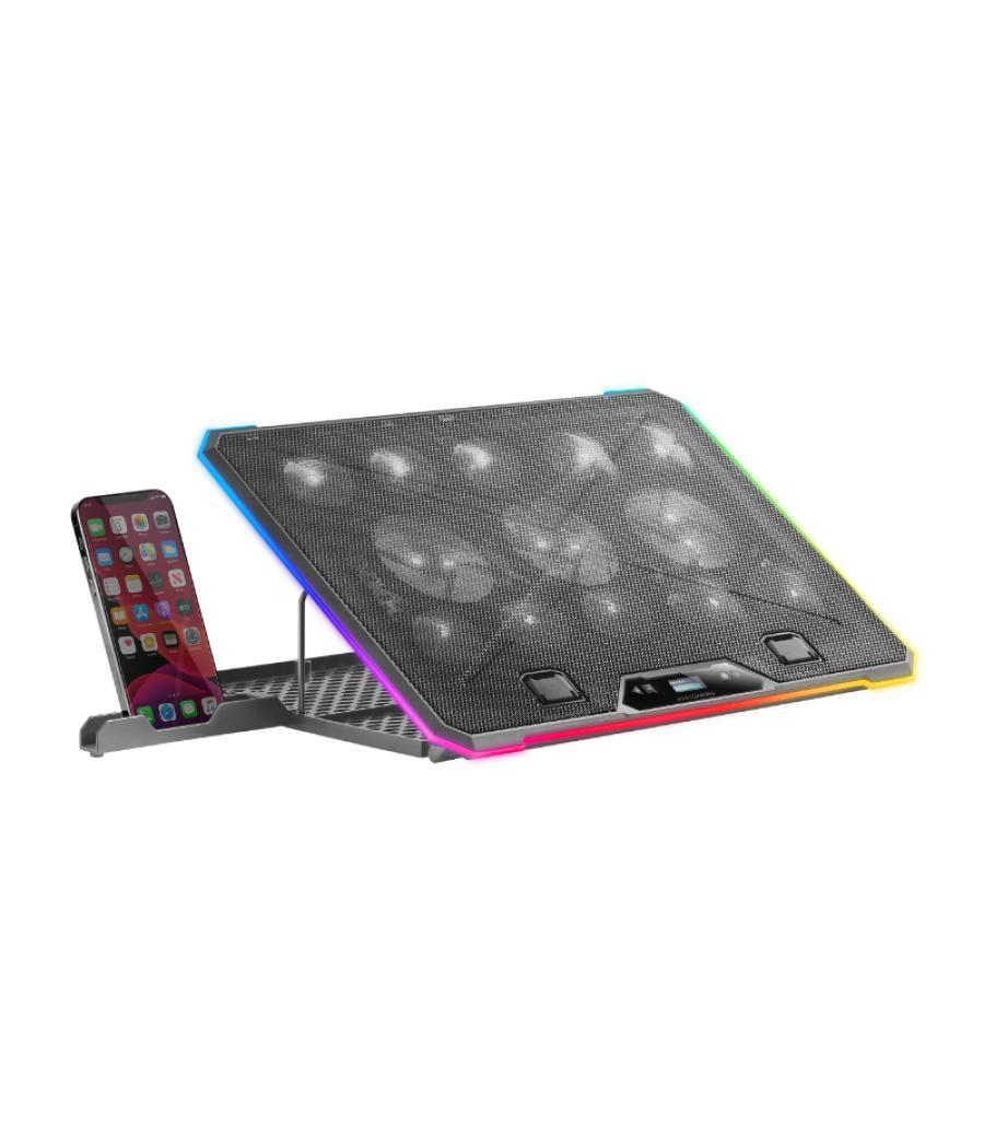 Notebook cooler pad mnbc13 a-rgb negro mars gaming