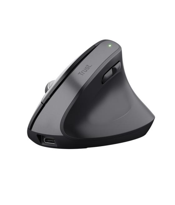 Raton optico wireless ergonomico vertical bayo+ negro trust
