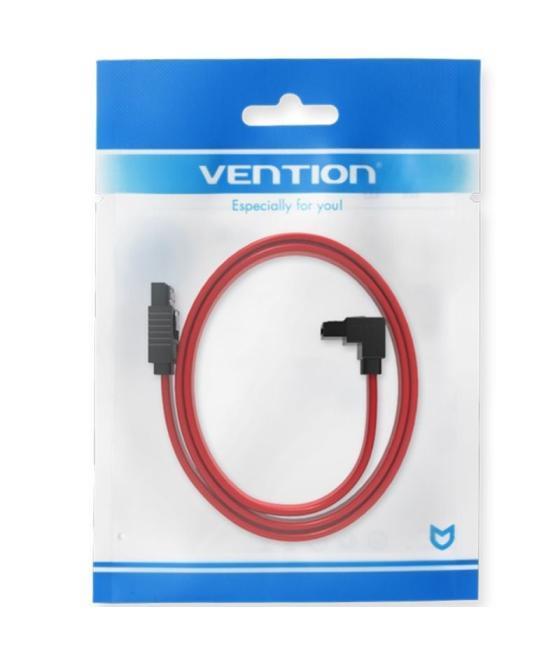 Cable sata vention kddrd/ sata hembra - sata hembra/ 50cm/ rojo