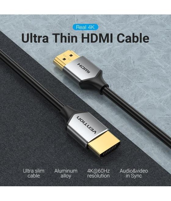 Cable hdmi 2.0 4k vention alehd/ hdmi macho - hdmi macho/ 50cm/ gris