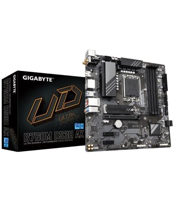 Placa base gigabyte b760m ds3h ax socket 1700/ micro atx