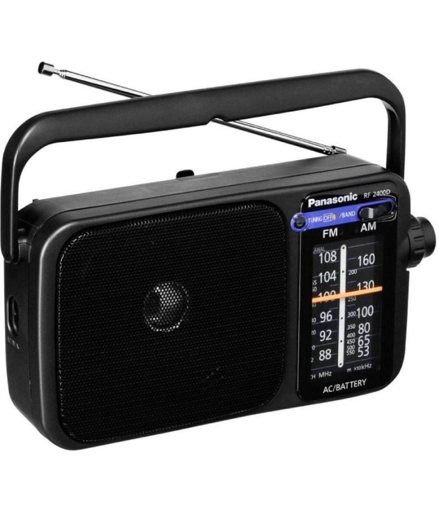 Radio portátil panasonic rf-2400deg-k/ negra