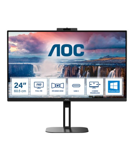 AOC V5 24V5CW/BK pantalla para PC 60,5 cm (23.8") 1920 x 1080 Pixeles Full HD LED Negro