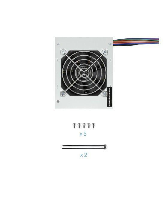 TooQ Fonte Ecopower II unidad de fuente de alimentación 500 W 20+4 pin ATX SFX Plata - Imagen 11