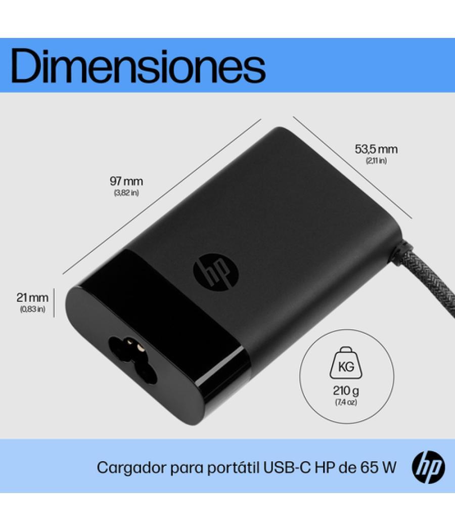 HP Cargador para portátil USB-C de 65 W