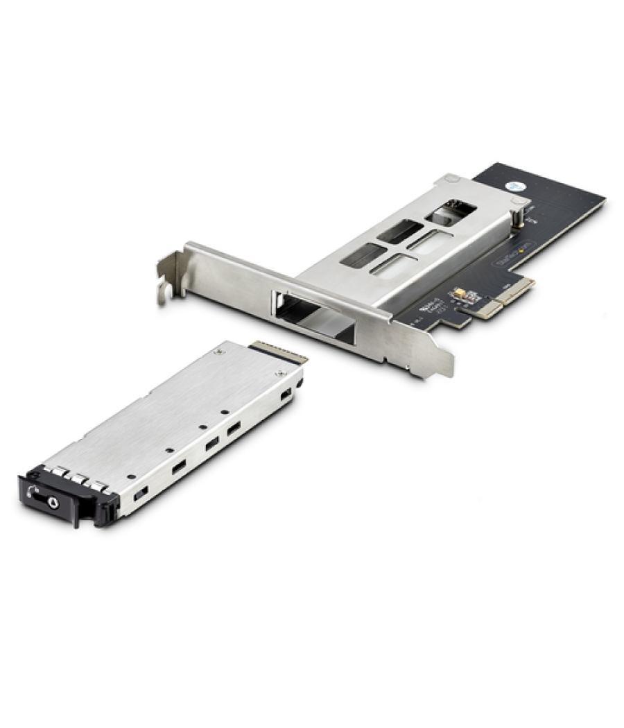 StarTech.com Tarjeta PCIe x4 a SSD NVMe M.2 - Rack Móvil Backplane con Bandeja Removible Hot Swap Intercambiable en Caliente - B