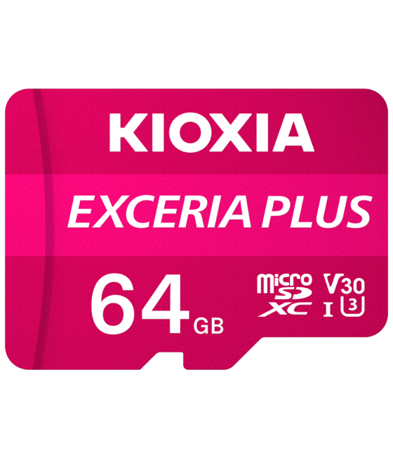 Micro sd kioxia 64gb exceria plus uhs-i c10 r98 con adaptador