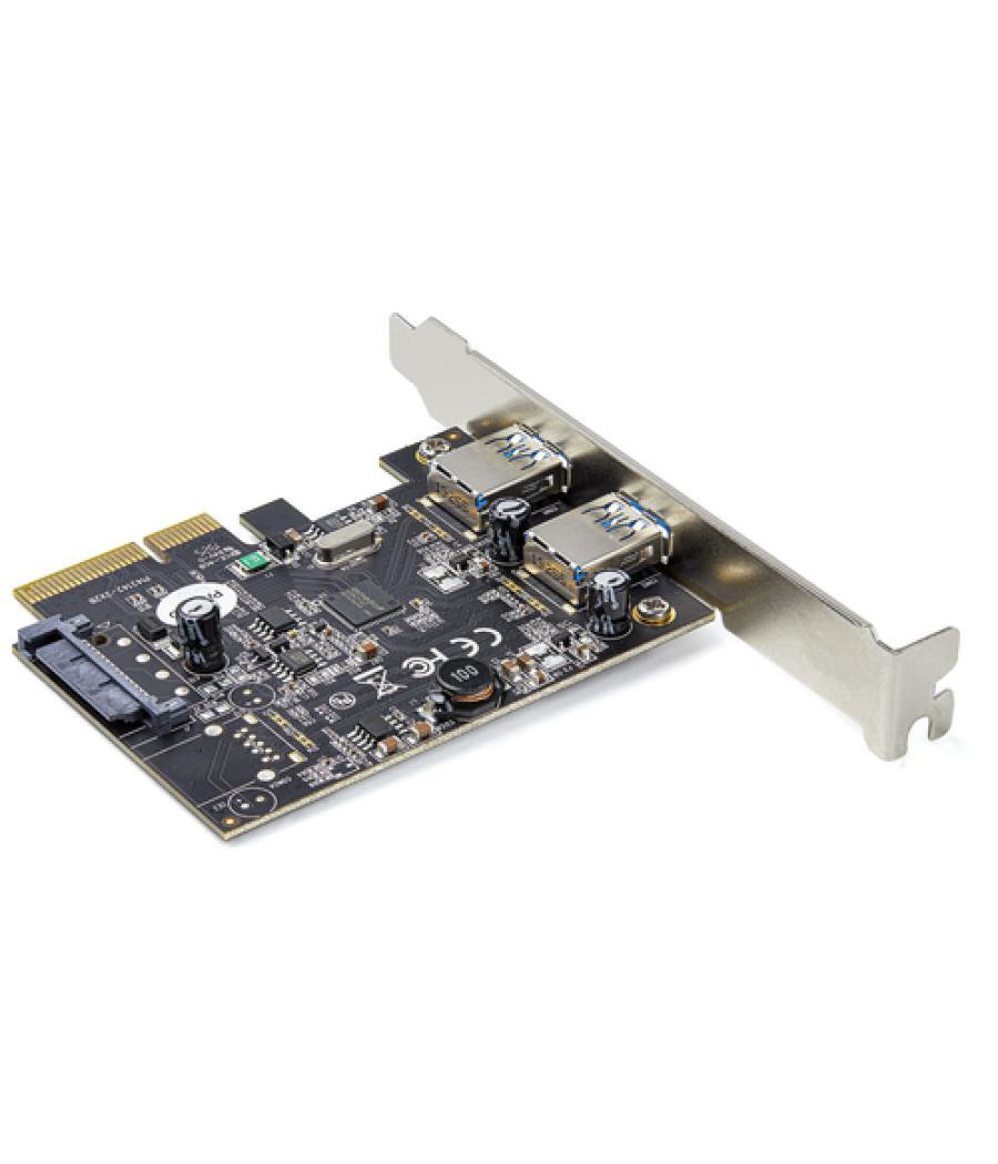 StarTech.com Tarjeta PCI Express de 2 Puertos USBA 10Gb/Puerto - Tarjeta PCI-E 3.0 x2 USB 3.2 Gen 2 (10Gbps) Tipo A - Win/Linux 