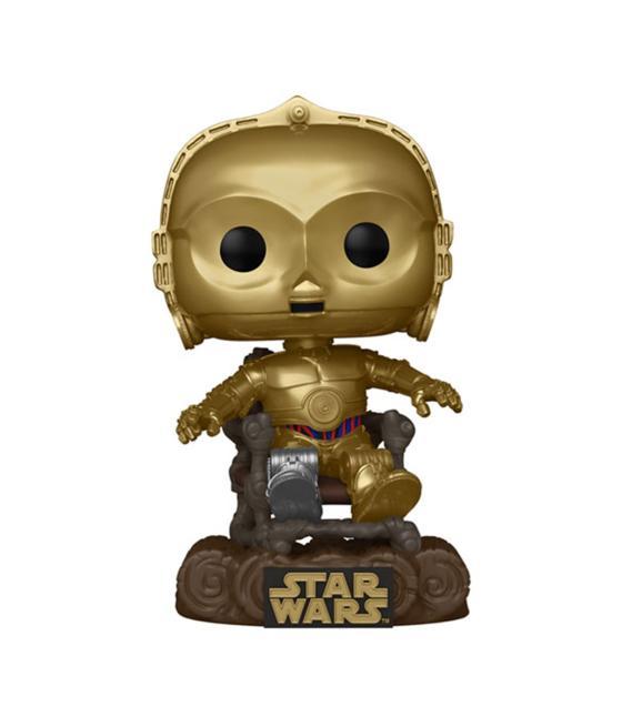 Funko pop star wars retorno del jedi 40 aniversario c - 3po en silla 70744