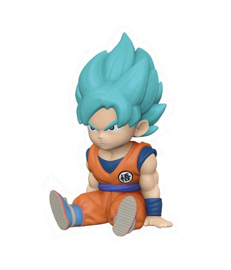 Figura hucha plastoy dragon ball super saiyan blue son goku