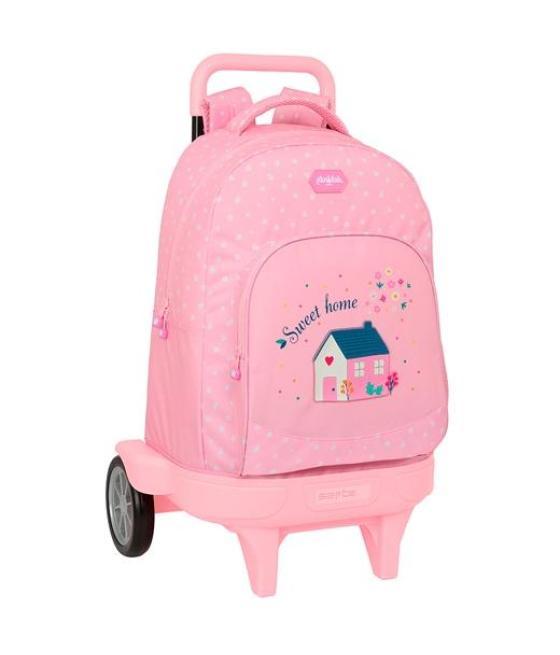 Safta mochila grande c/ruedas compact evolution extraíble glowlab kids sweet home
