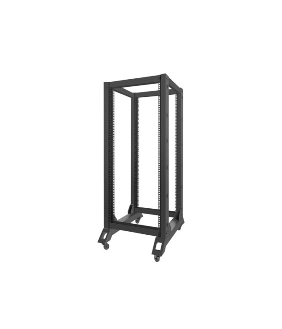 Armario lanberg abierto rack 19" 27u 600x800 negro