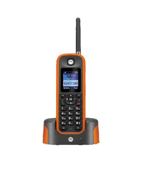 Motorola o201 telefono dect largo alcance naranja