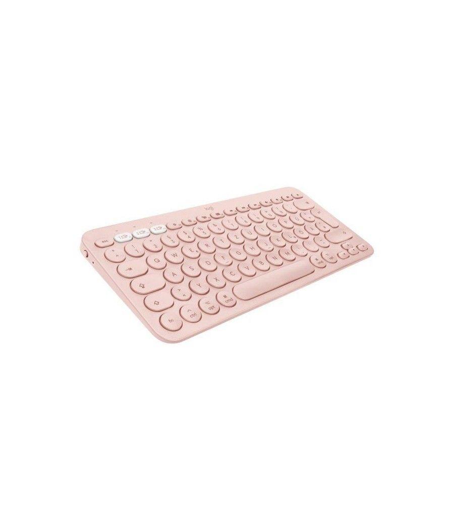 Teclado Compacto Inalámbrico por Bluetooth Logitech K380 para MAC/ Rosa - Imagen 2