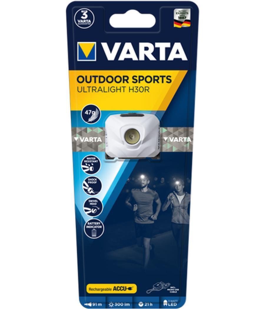 Varta ULTRALIGHT H30R Blanco Linterna con cinta para cabeza LED