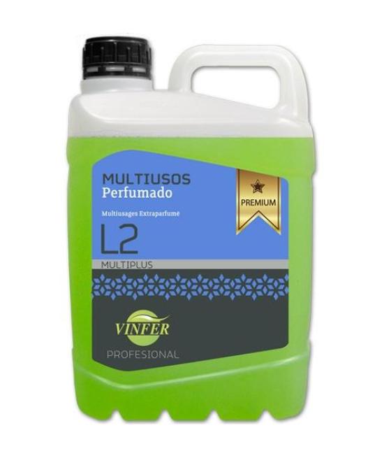 Vinfer limpiador multiusos profesional l2 extra perfumado verde garrafa 5l