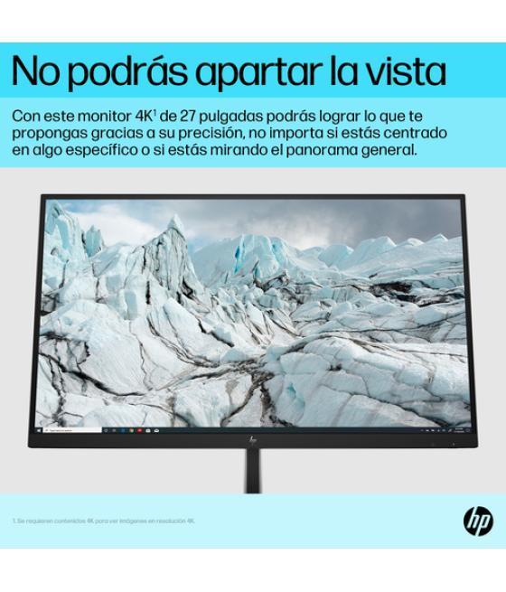 HP E-Series E27k G5 68,6 cm (27") 3840 x 2160 Pixeles 4K Ultra HD Negro, Plata