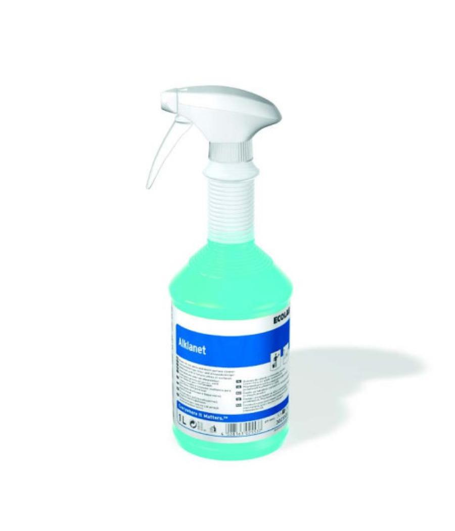 Botella limpiacristales y multiusos profesional 1l con pulverizador alklanet ecolab li0t4