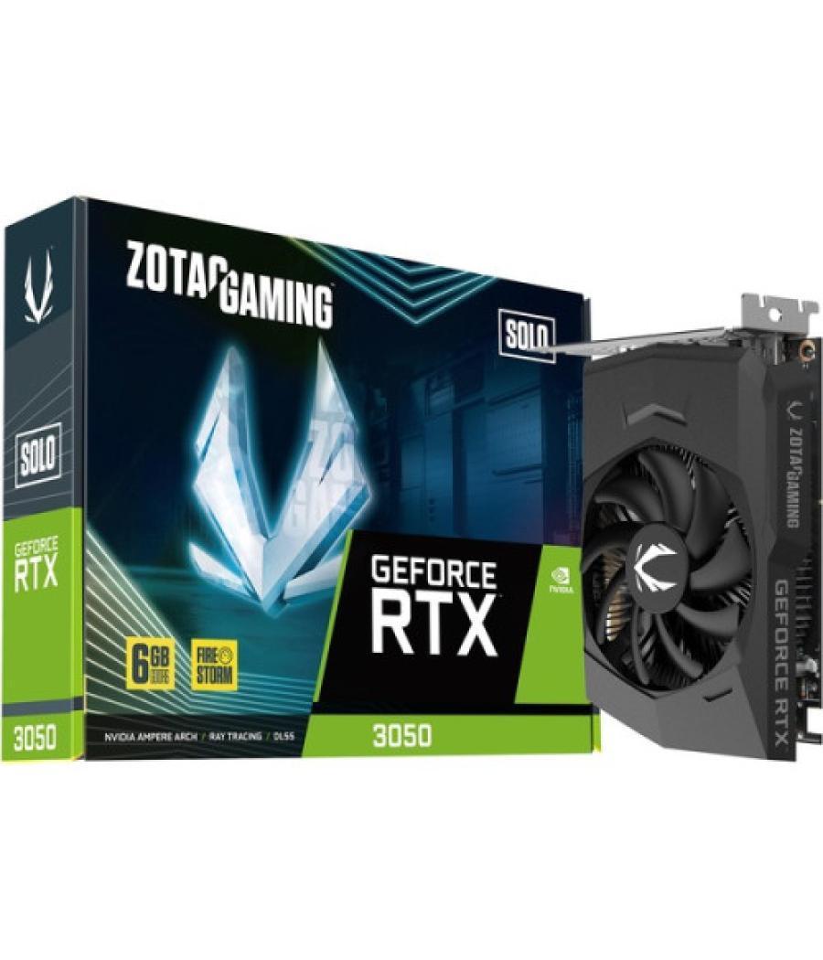 Vga zotac rtx 3050 6gb solo gddr6,nv,rtx3050,gddr6,6gb,96bit,hdmi+3dp,1 ventilador (zt-a30510g-10l)