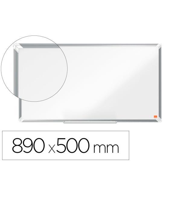 Pizarra blanca nobo premium plus acero lacado formato panoramico 40\" magnética 890x500 mm
