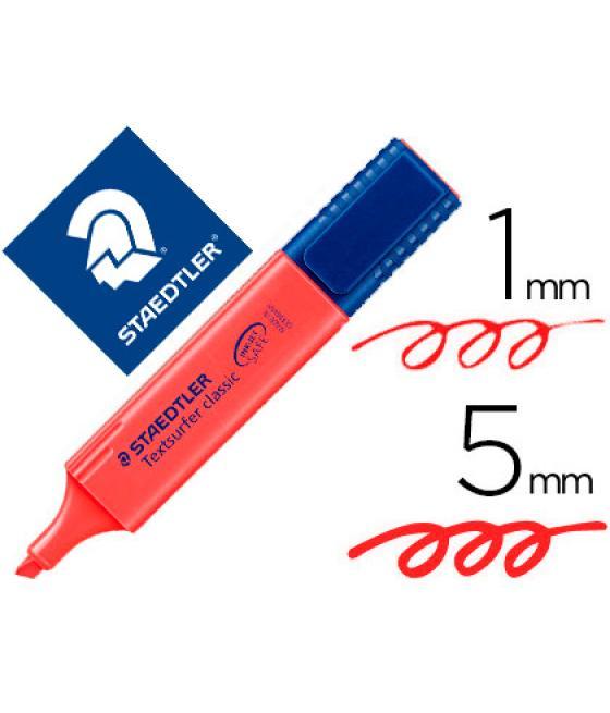 Rotulador staedtler textsurfer classic 364 fluorescente rojo