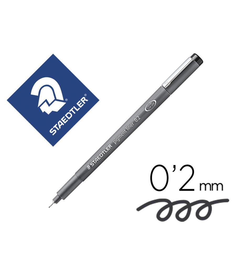 Rotulador staedtler calibrado micrométrico 308 negro 0,2 mm resistente al agua