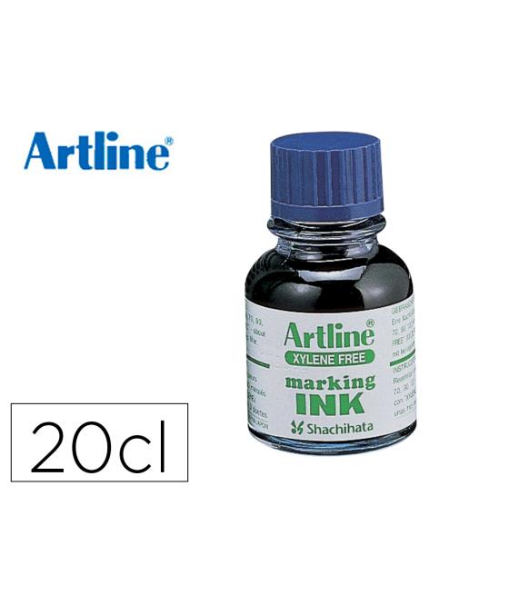 Tinta rotulador artline esk-20 azul bote 20 cc sin xileno