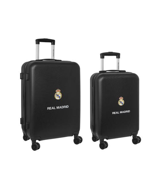 Trolley safta cabina 20\" + medium 24\" real madrid 2 equipacion 23/24 set de 2 unidades 260x400x630 mm