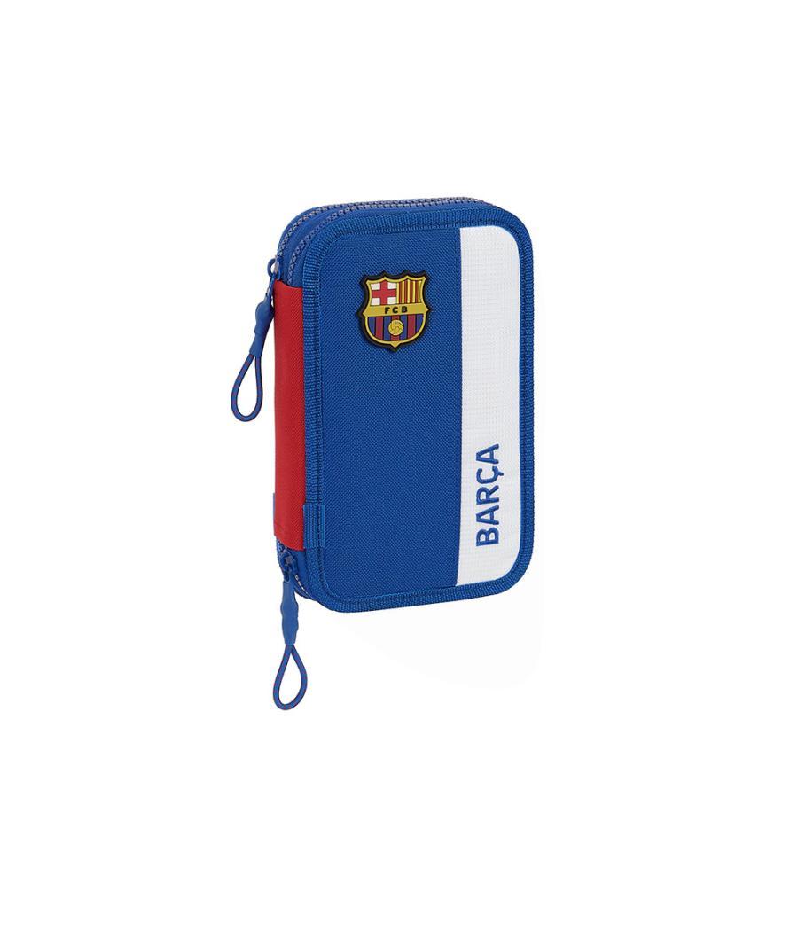 Plumier escolar safta doble pequeño 28 piezas f.c. barcelona 2 equipacion 23/24 40x125x195 mm