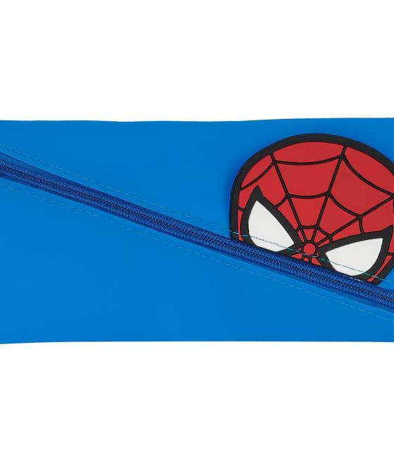 Bolso escolar portatodo safta silicona caritas spiderman 10x230x110 mm