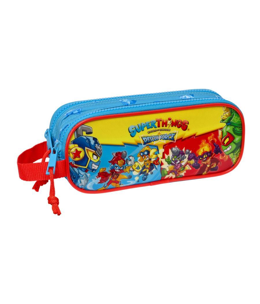 Bolso escolar portatodo safta doble superthings rescue force 80x210x60 mm