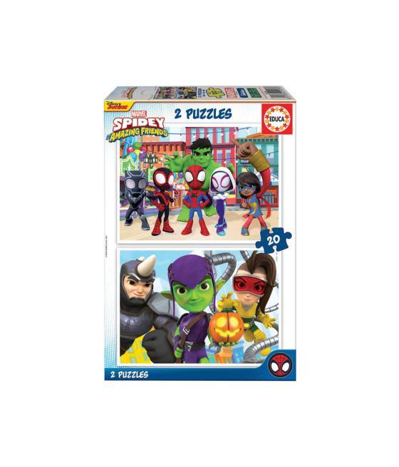 Puzle safta spidey and his amazing friends team up 100 piezas 2 unidades