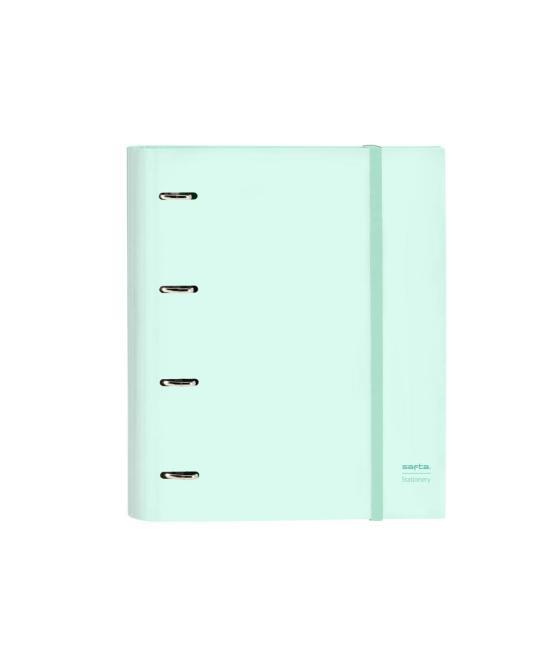 Carpeta 4 anillas 35 mm safta din a4 gomas y 5 separadores tapa forrada recambio 100 h 60 gr cuadro 5 mm stationery