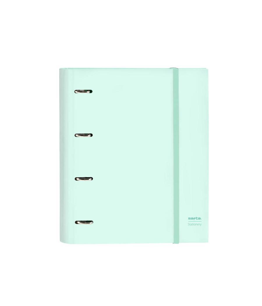 Carpeta 4 anillas 35 mm safta din a4 gomas y 5 separadores tapa forrada recambio 100 h 60 gr cuadro 5 mm stationery